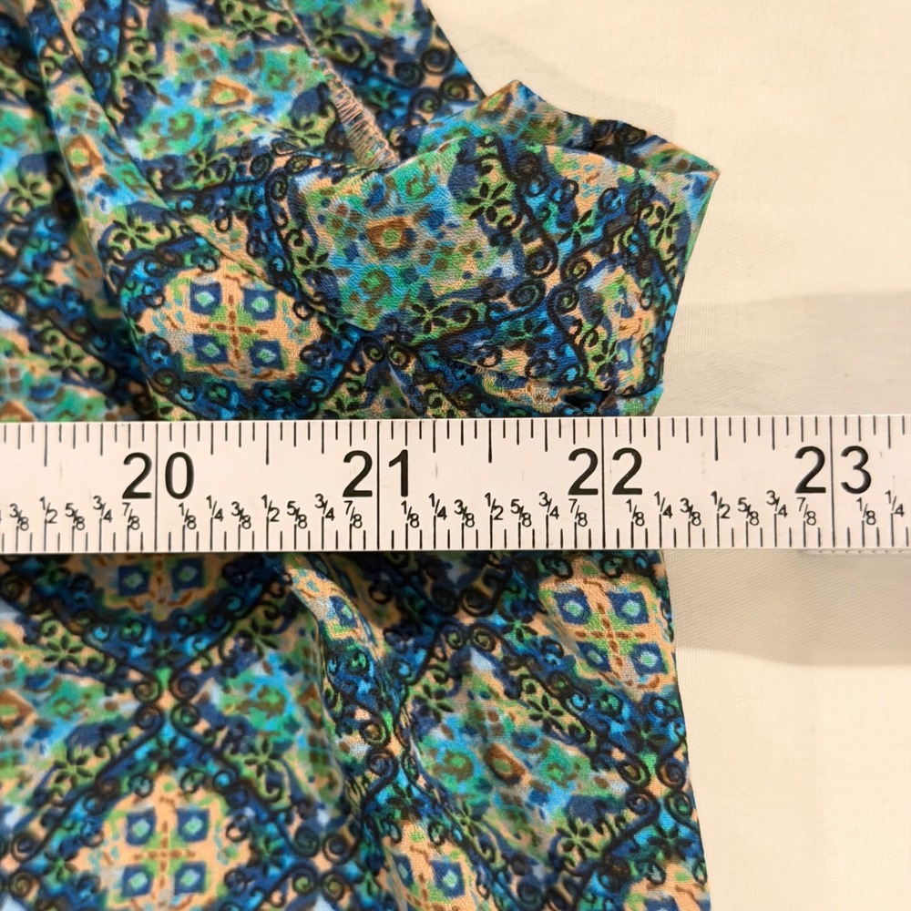 Daniel Rainn Geometric Print Button Front Blouse … - image 8